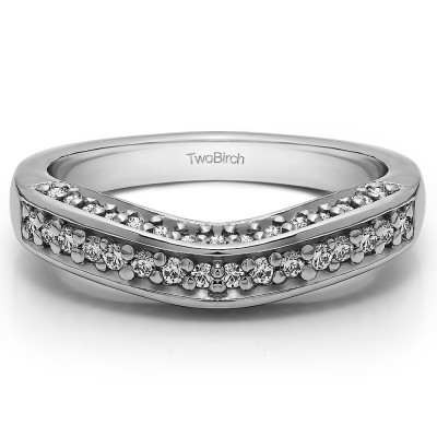 0.35 Ct. Three Sided Contour Band