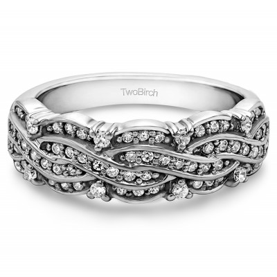 0.6 Carat Criss Cross Promise Ring