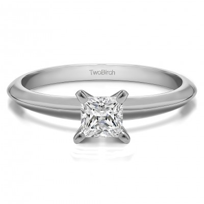 0.2 Carat Traditional Style Princess Solitaire