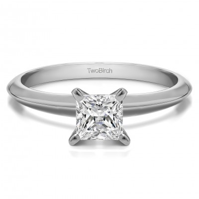 0.5 Carat Traditional Style Princess Solitaire