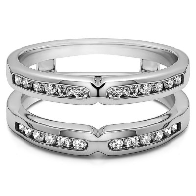 0.26 Ct. Round X Design Channel Set Ring Guard