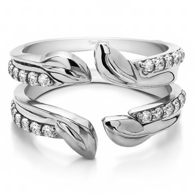 0.46 Ct. Open Leaf Ring Guard