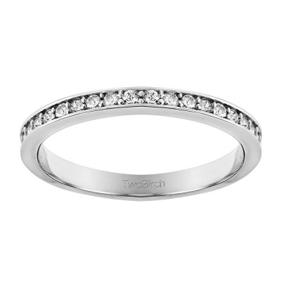 0.3375 Carat Low Profile Straight Wedding Ring