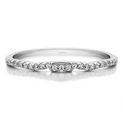0.115 Carat Plain Vintage Matching Wedding Ring