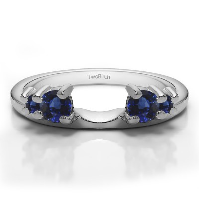 0.4 Ct. Sapphire Graduated Four Stone Ring Wrap