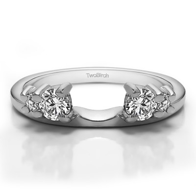 0.4 Ct. Graduated Four Stone Ring Wrap