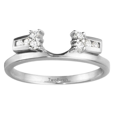 0.16 Ct. Prong and Channel Ring Wrap Enhancer