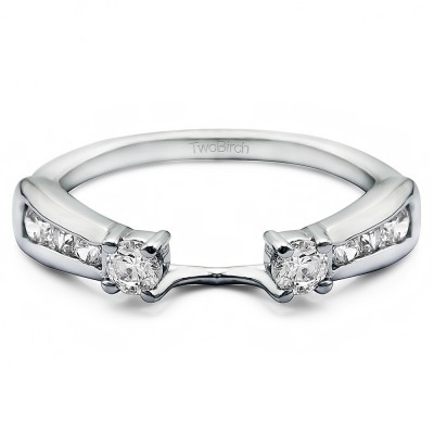 0.25 Ct. Round Prong and Channel ring wrap
