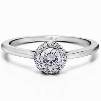 0.48 Carat Accented Solitaire Promise Ring
