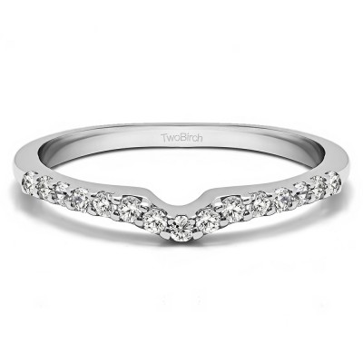 0.25 Ct. Delicate Notched Contour Band
